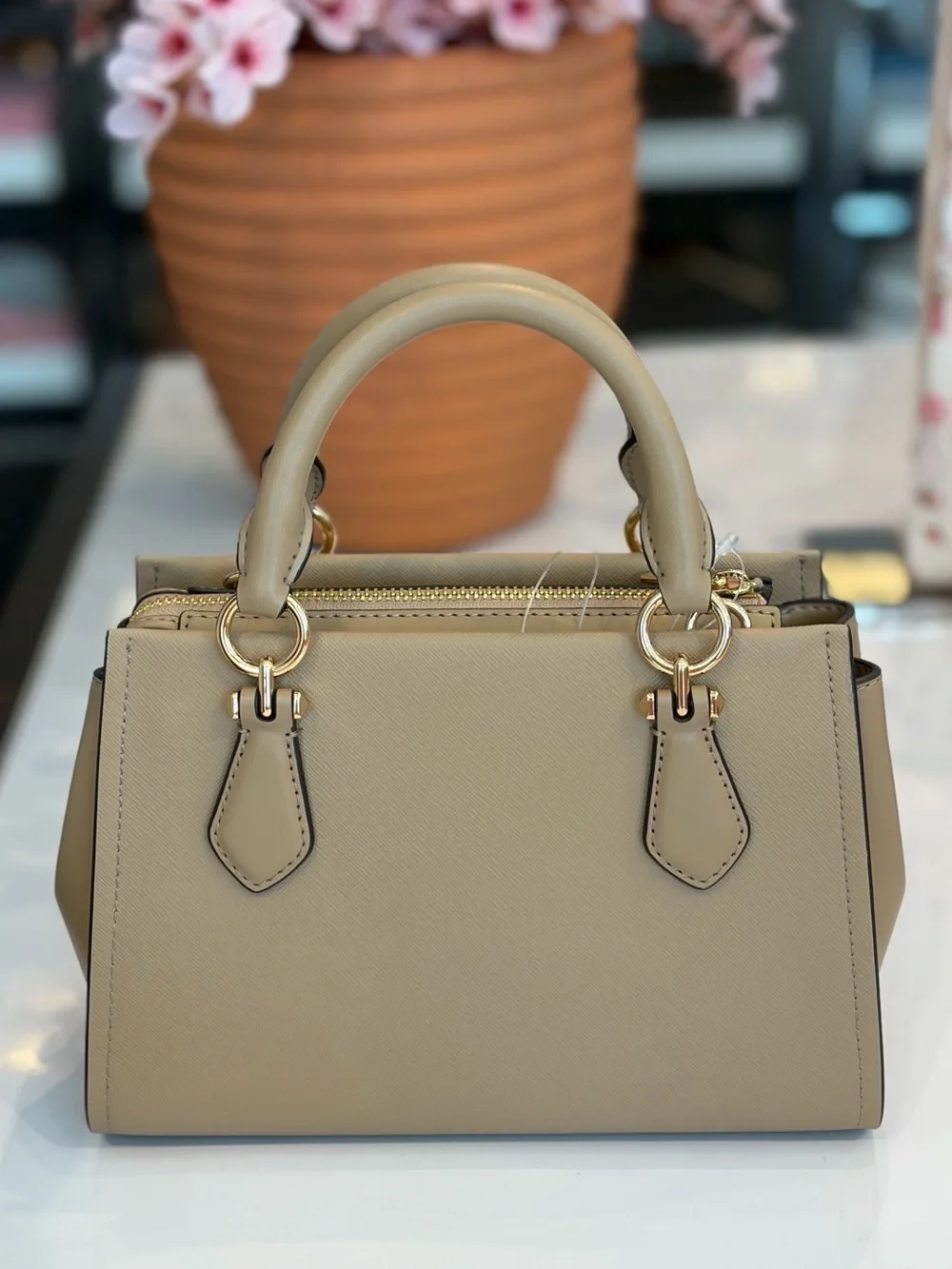 MICHAEL KORS  Marilyn Small Floral Embellished Satchel